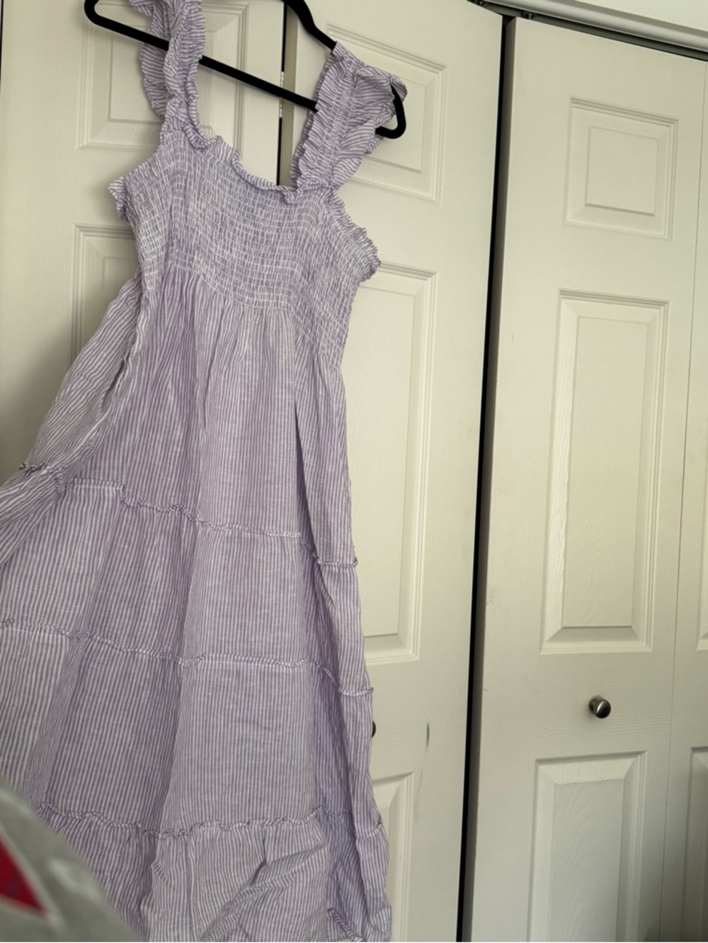 Hill House Lilac Striped Nap Dress